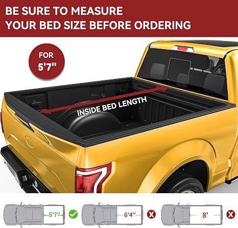 Soft Tri-fold Tonneau Cover Fits, Dodge Ram 1500 5.7ft Bed 2009-2026 (Classic & New) Without Rambox