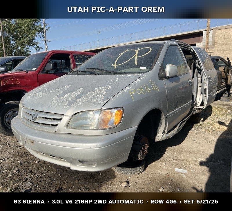 2003 Toyota Sienna Parts - UTPAP Orem