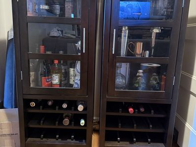 Beautiful and Functional Bar Cabinets $75 for both!