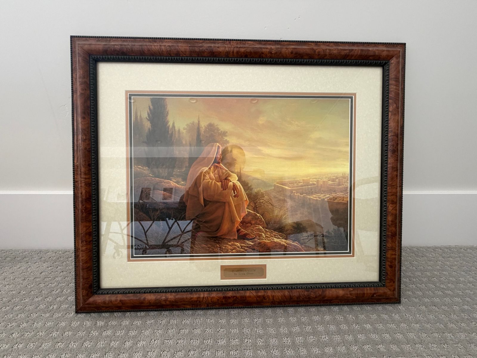 Framed "O Jerusalem" by Greg Olson - Signed, limited edition