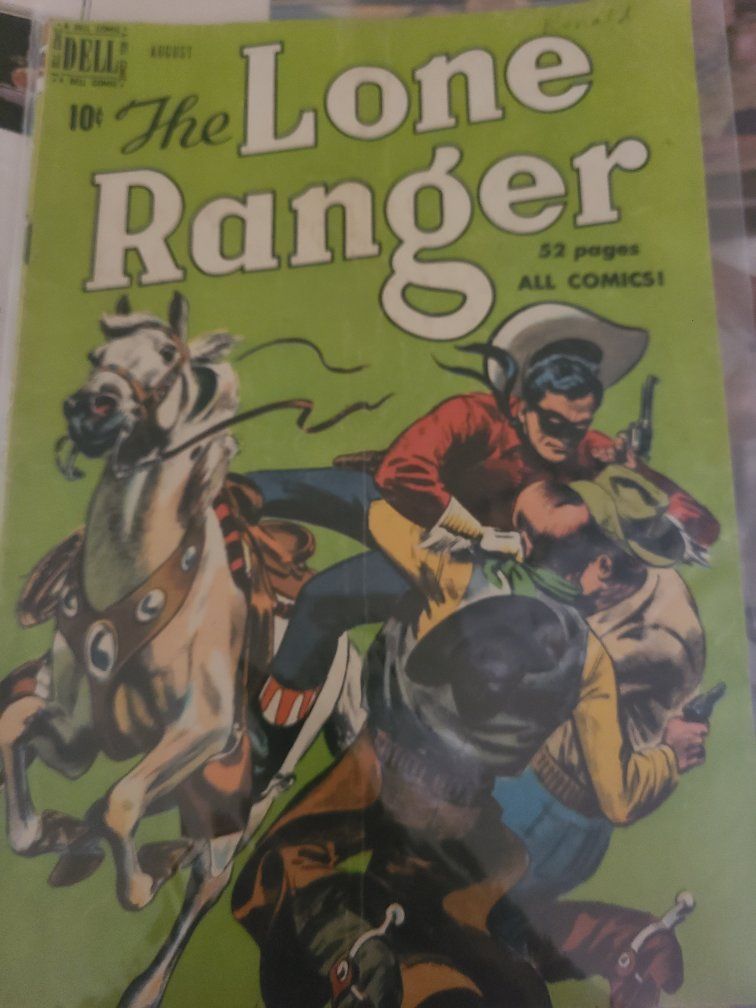 Vintage Dell Comics The Lone Ranger Comic Book 10 Cent August Edition