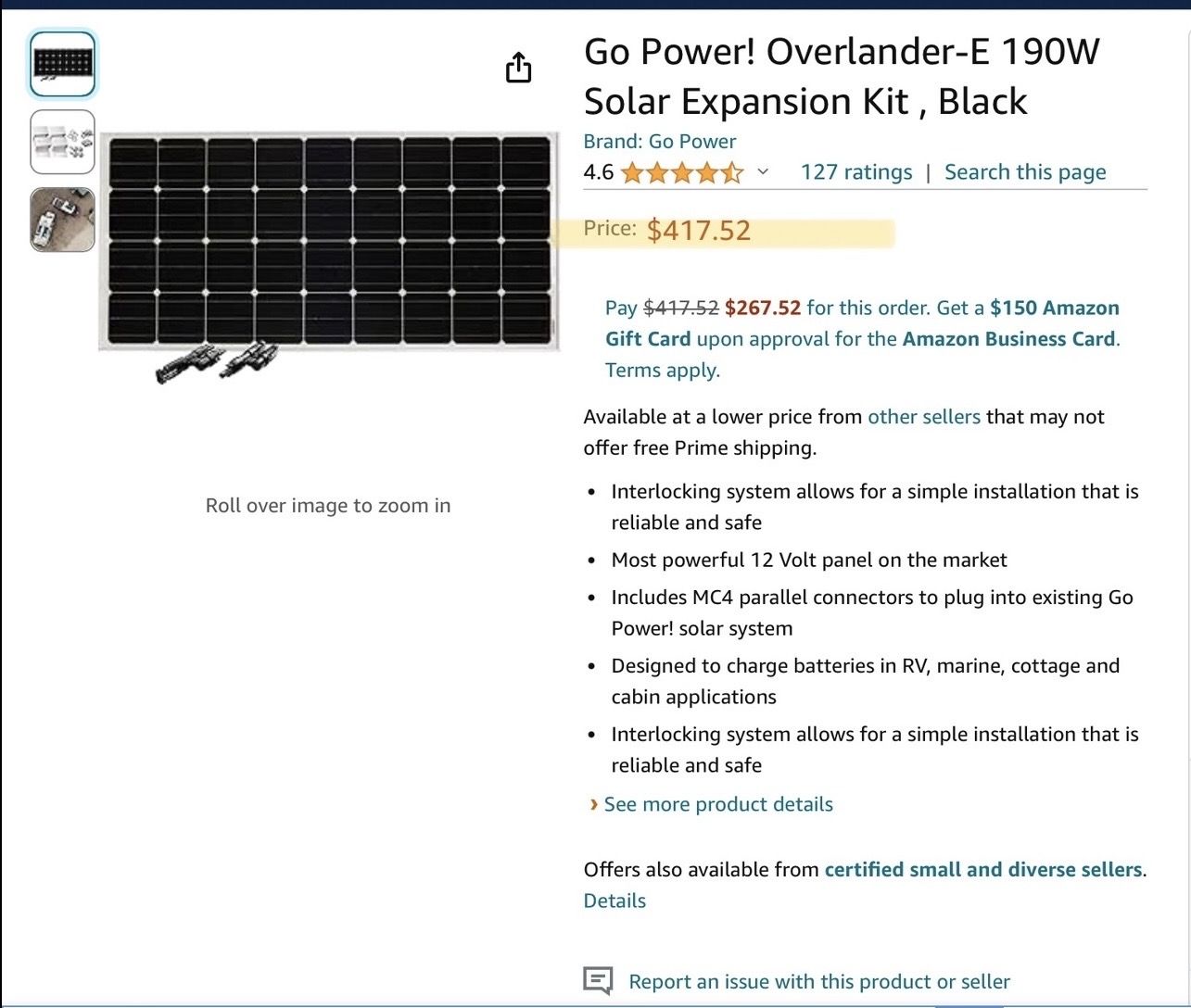Solar Panel New In Box