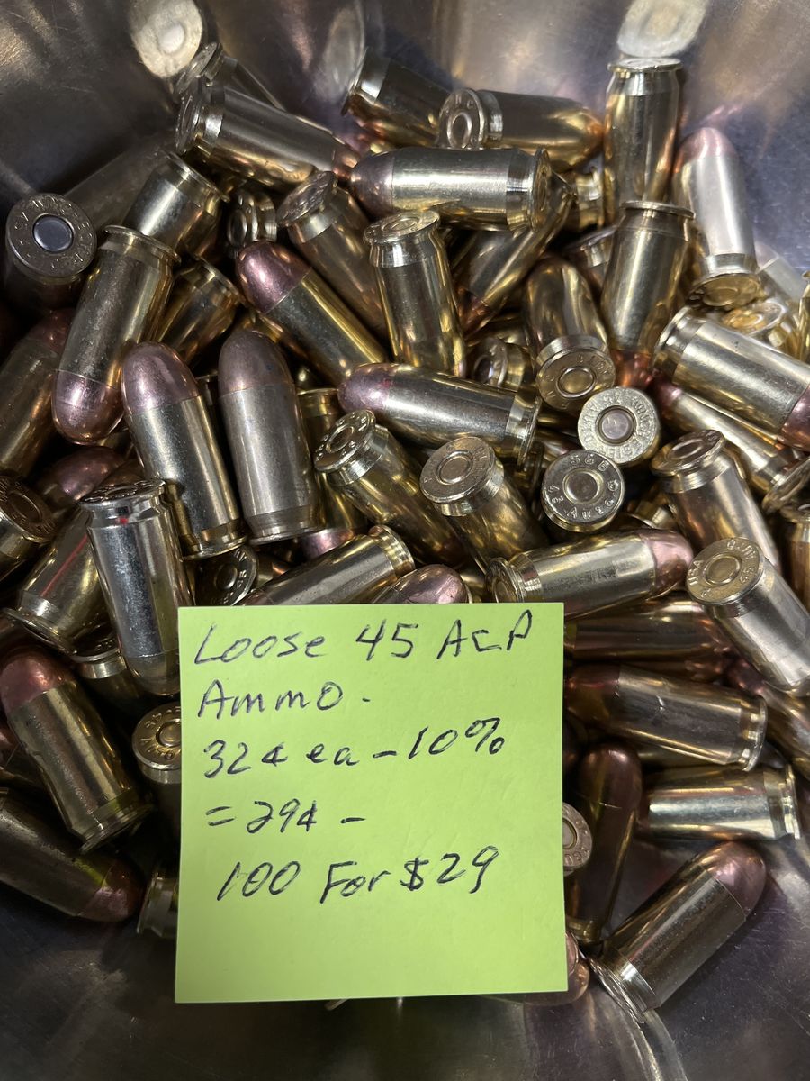 Loose 45 ACP Ammo.,