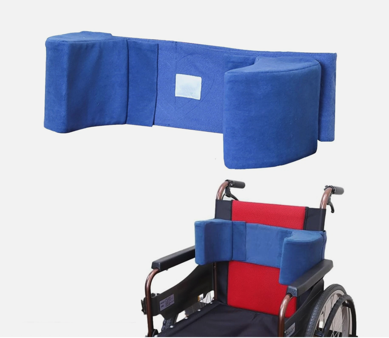 Wheelchair Lateral Support Cushion Position Waist Rest Foam Wedge Blue Elderly