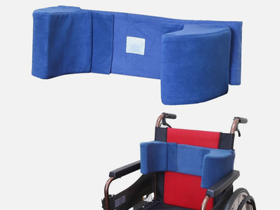 Wheelchair Lateral Support Cushion Position Waist Rest Foam Wedge Blue Elderly
