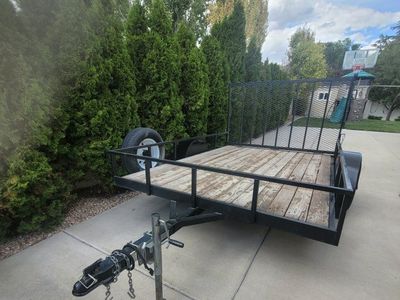 7x10 Utility Trailer with Ramp & Spare Tire