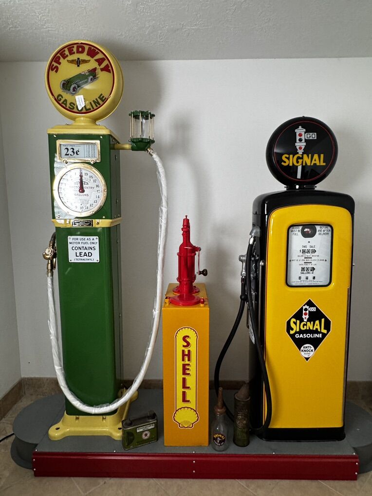 Antique Gas Pump Fuel Island