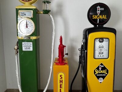Antique Gas Pump Fuel Island