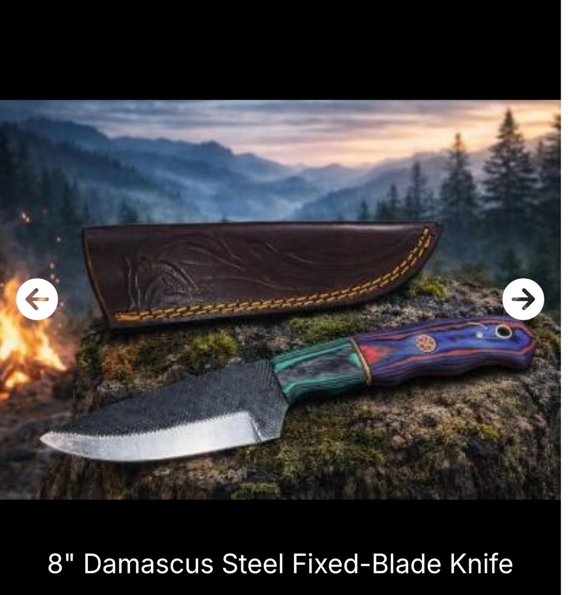 BRAND NEW 8" Damascus Steel Custom Handmade Knife