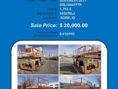 Scissor RT 53ft 530LRT 2017 1792 hrs Boise ID 20K