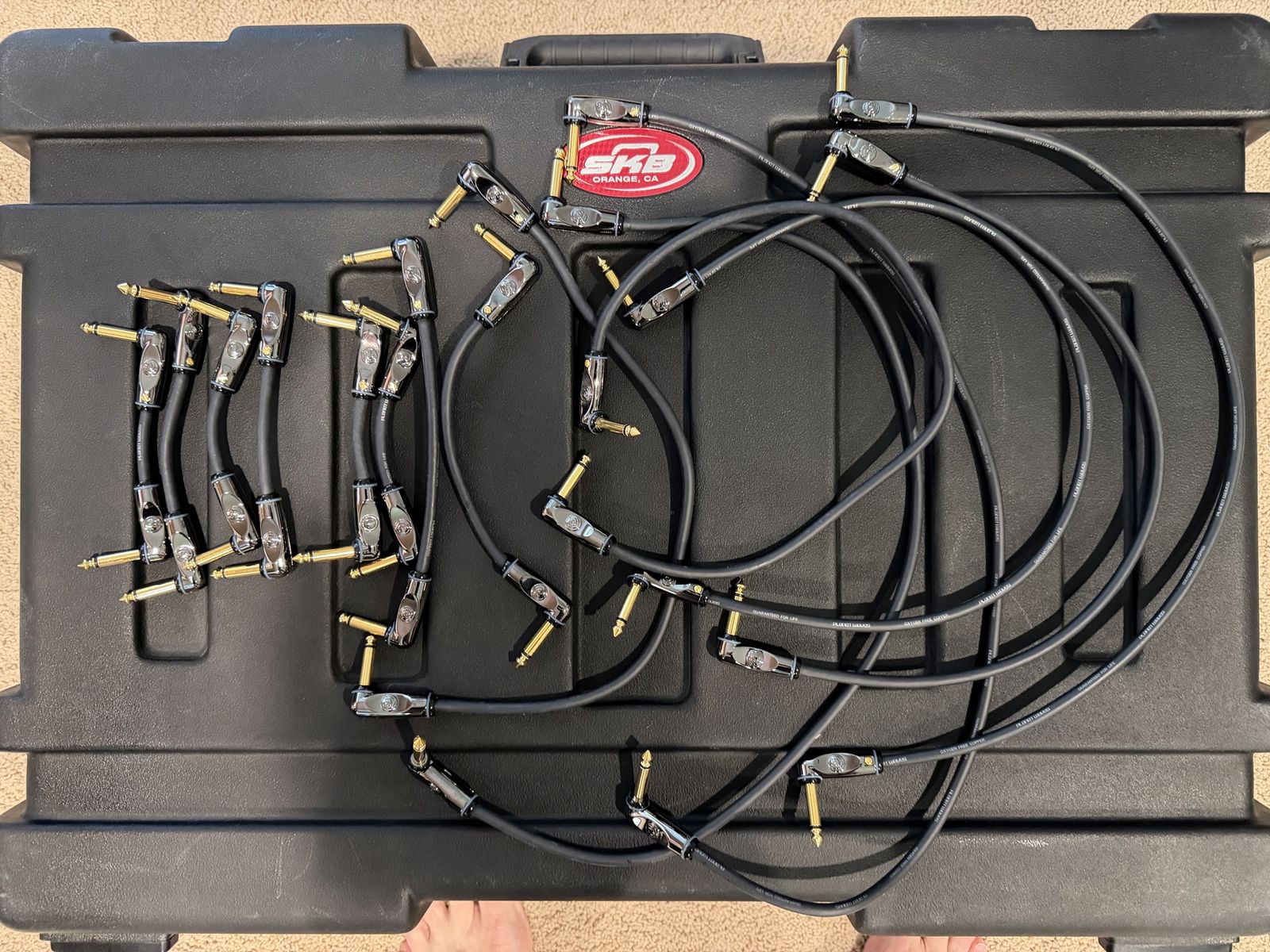 Planet Waves Custom Series 1/4 Inch Right Angle Patch Cables