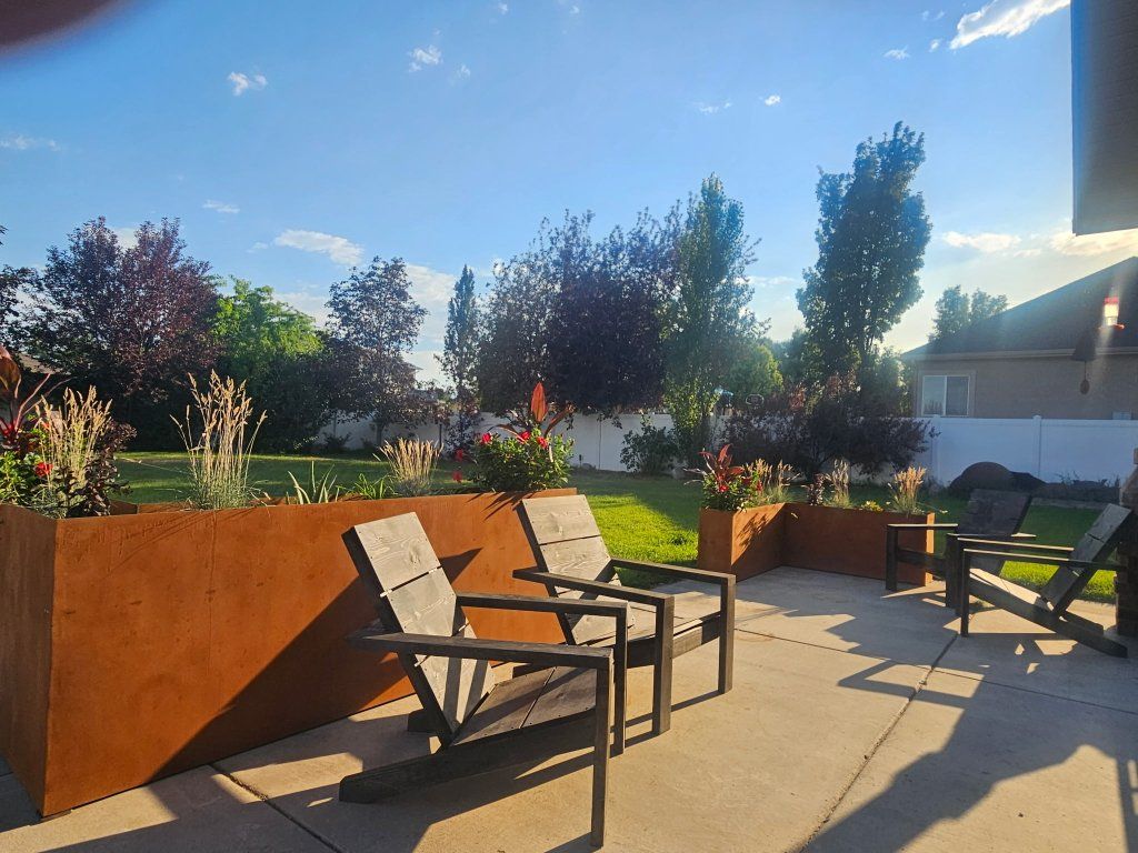 steal planter 8x5 x 38x12