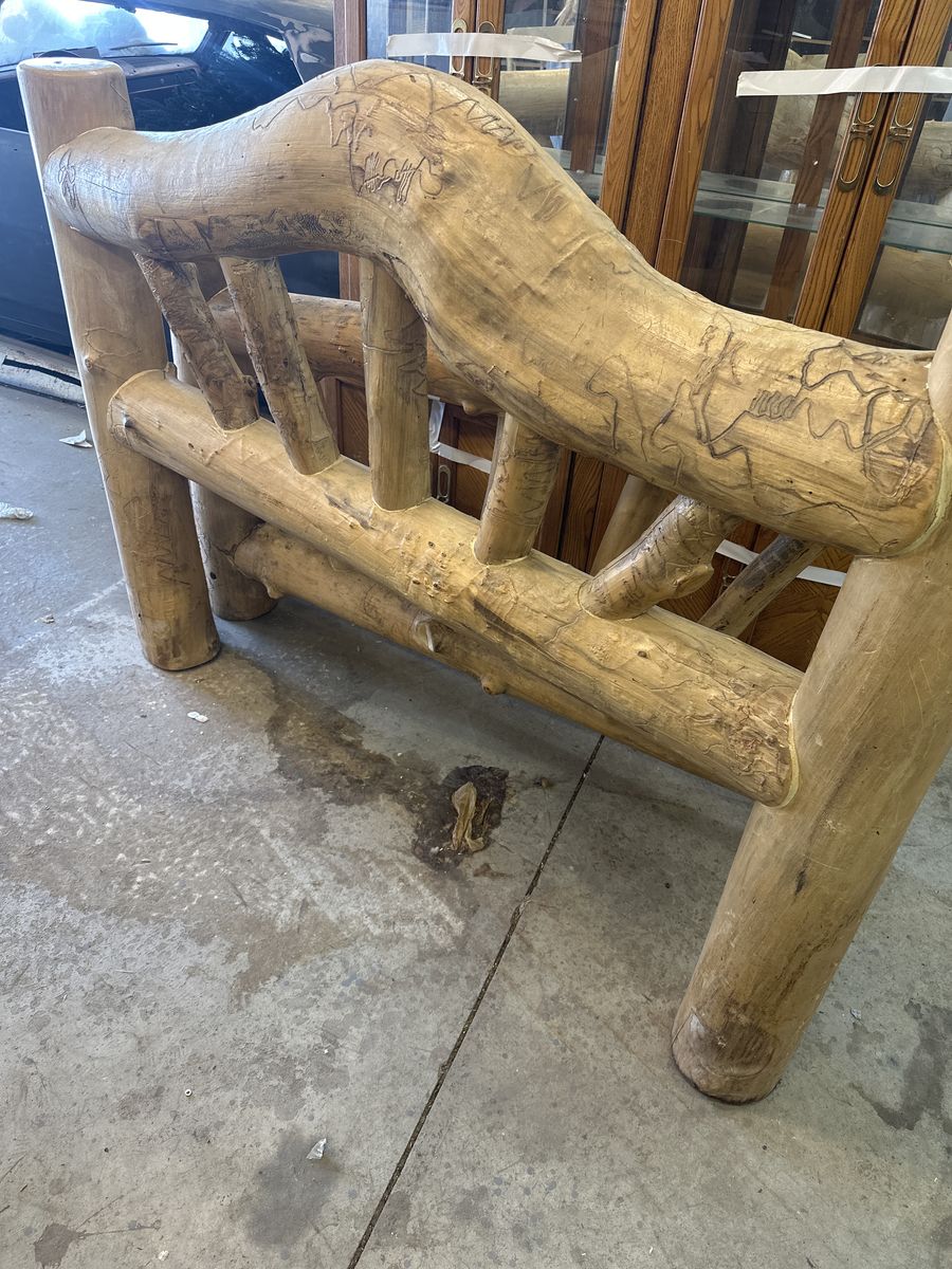 Queen Size Log Bed Frame