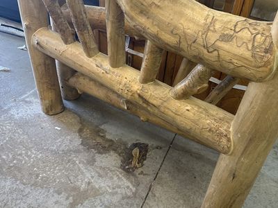 Queen Size Log Bed Frame