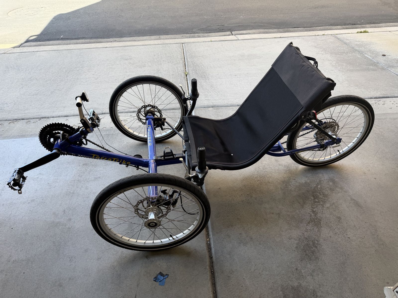 Terratrike cruiser recumbent bike