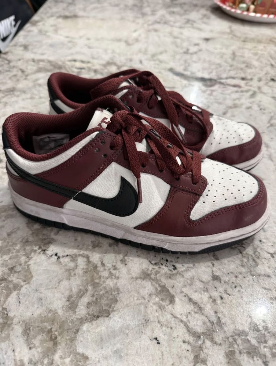 Nike Grade School Dunk Low Dark Team Red Size 5