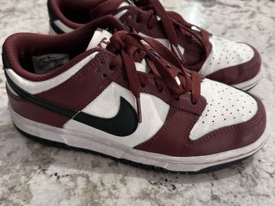 Nike Grade School Dunk Low Dark Team Red Size 5