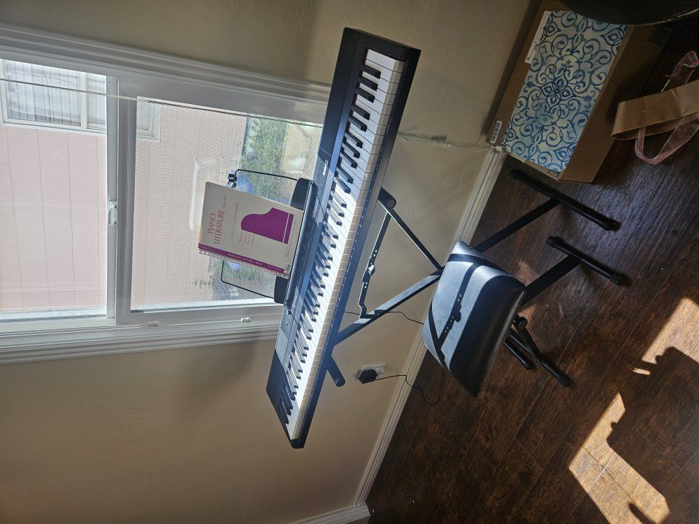 Rockjam 88-key keyboard w/ bench