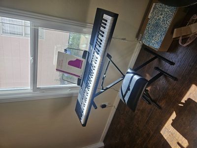 Rockjam 88-key keyboard w/ bench