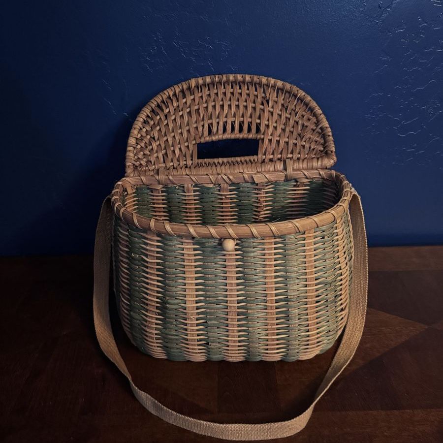 Vintage Fisherman Basket Decor