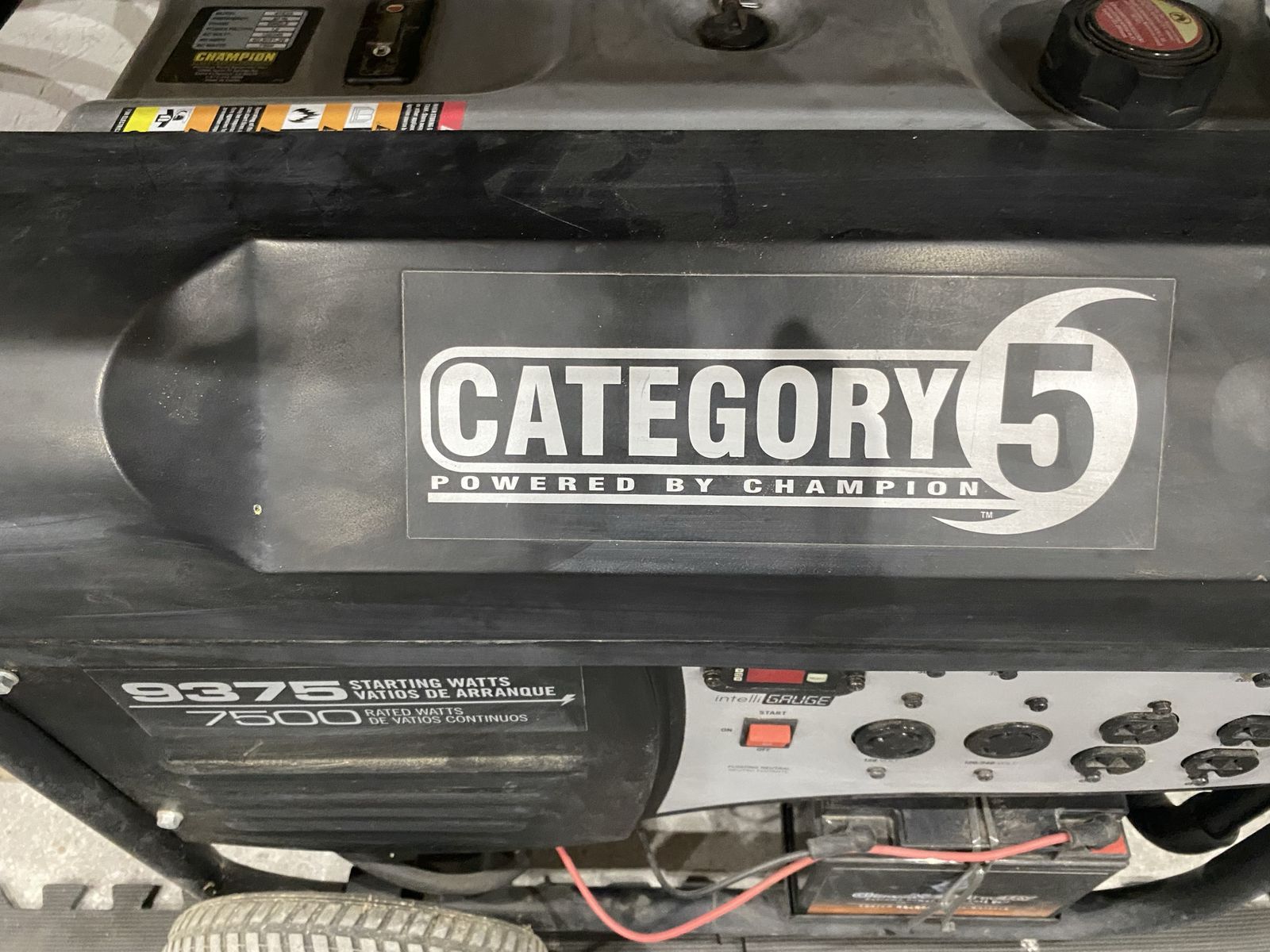 9375 watt category 5 generator by champion