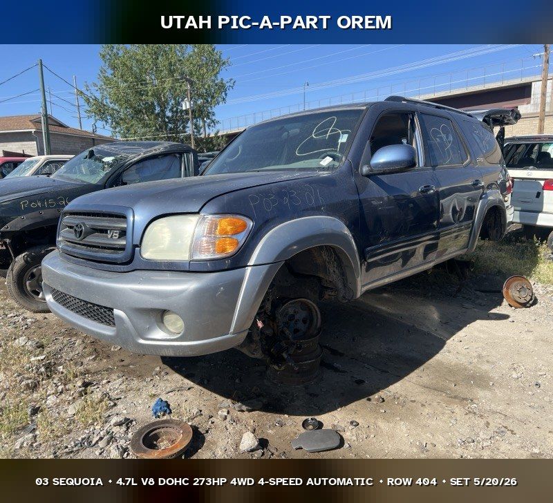2003 Toyota Sequoia Parts - UTPAP Orem