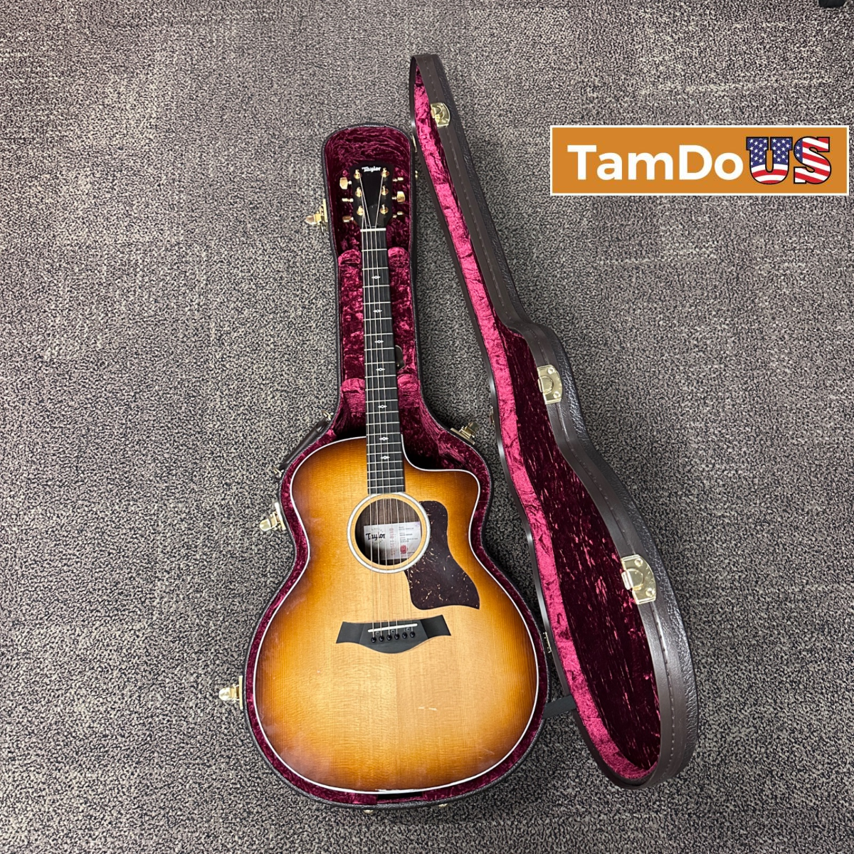 Taylor Sunset Blvd 214ce DLX SEB Grand Auditorium Acoustic Guitar Hard Case