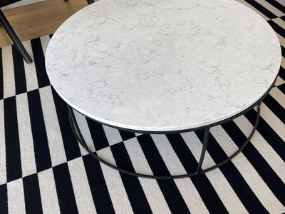 36" Room and Board Parsons Round Coffee Table