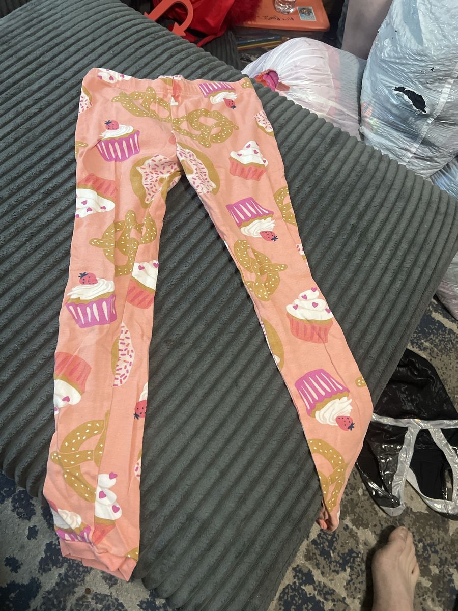 Just One You by Carter's Girls Pink Food Print Leggings Size 10