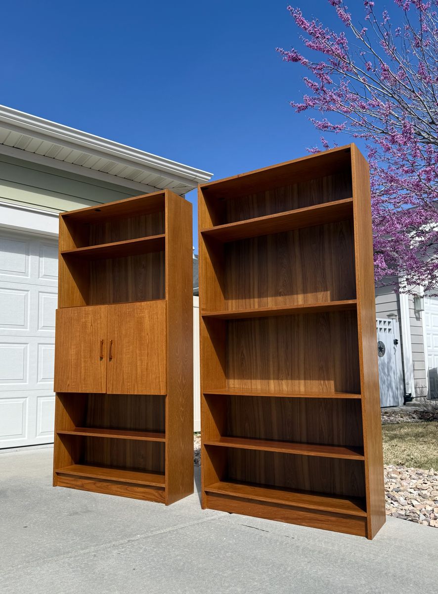 Pair Of Vintage Danish Bookcases