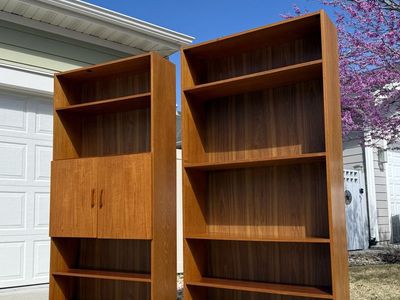 Pair Of Vintage Danish Bookcases