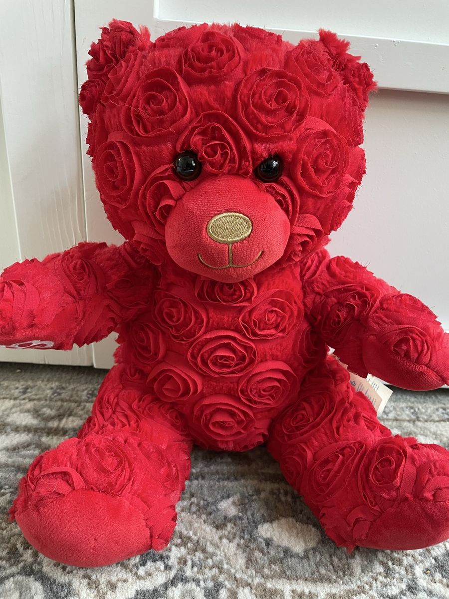 Build A Bear Workshop Red Roses Bear Floral