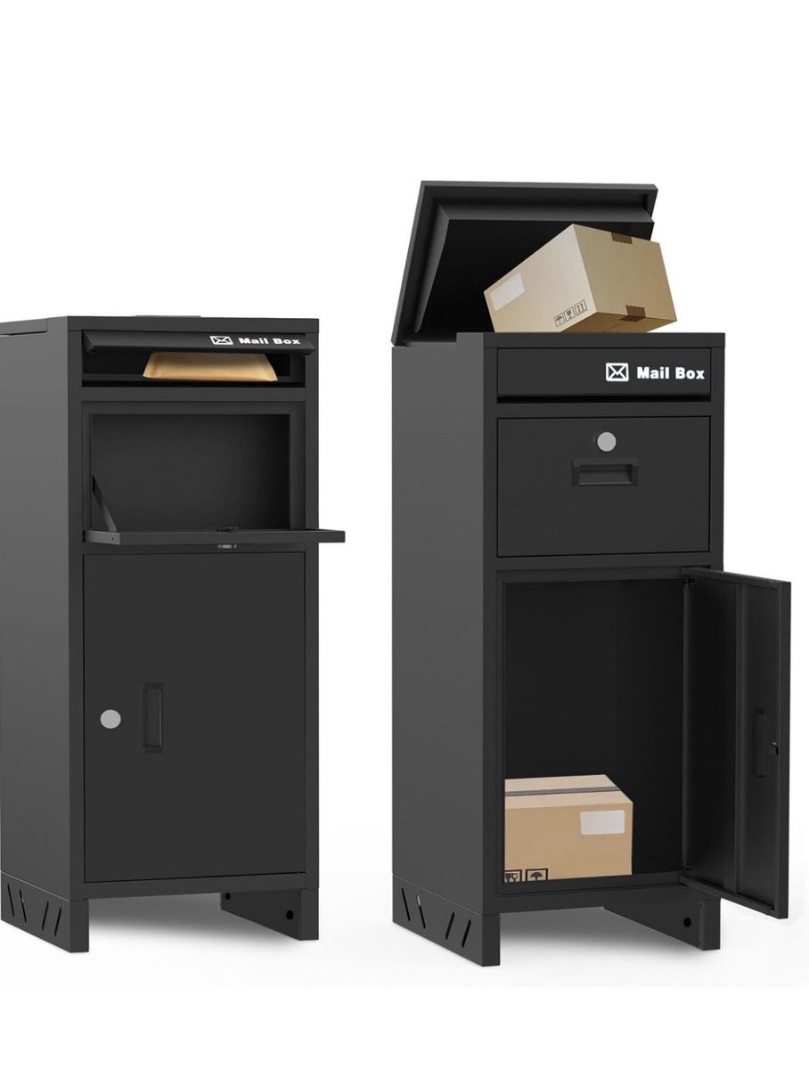 Package Delivery Box for Outdoor, 15.7" L*15.7" W*37.8" H, Parcel Drop Box