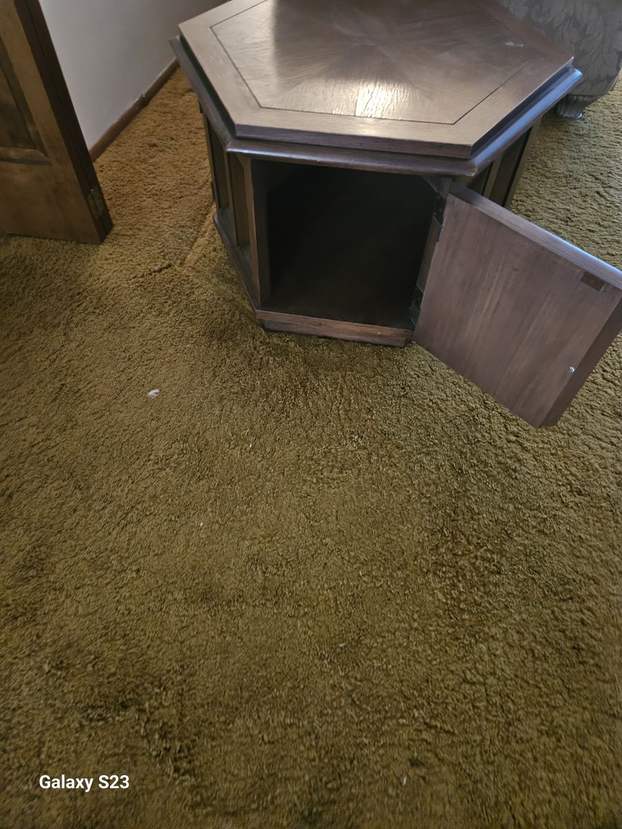 Vintage Octagon End Table