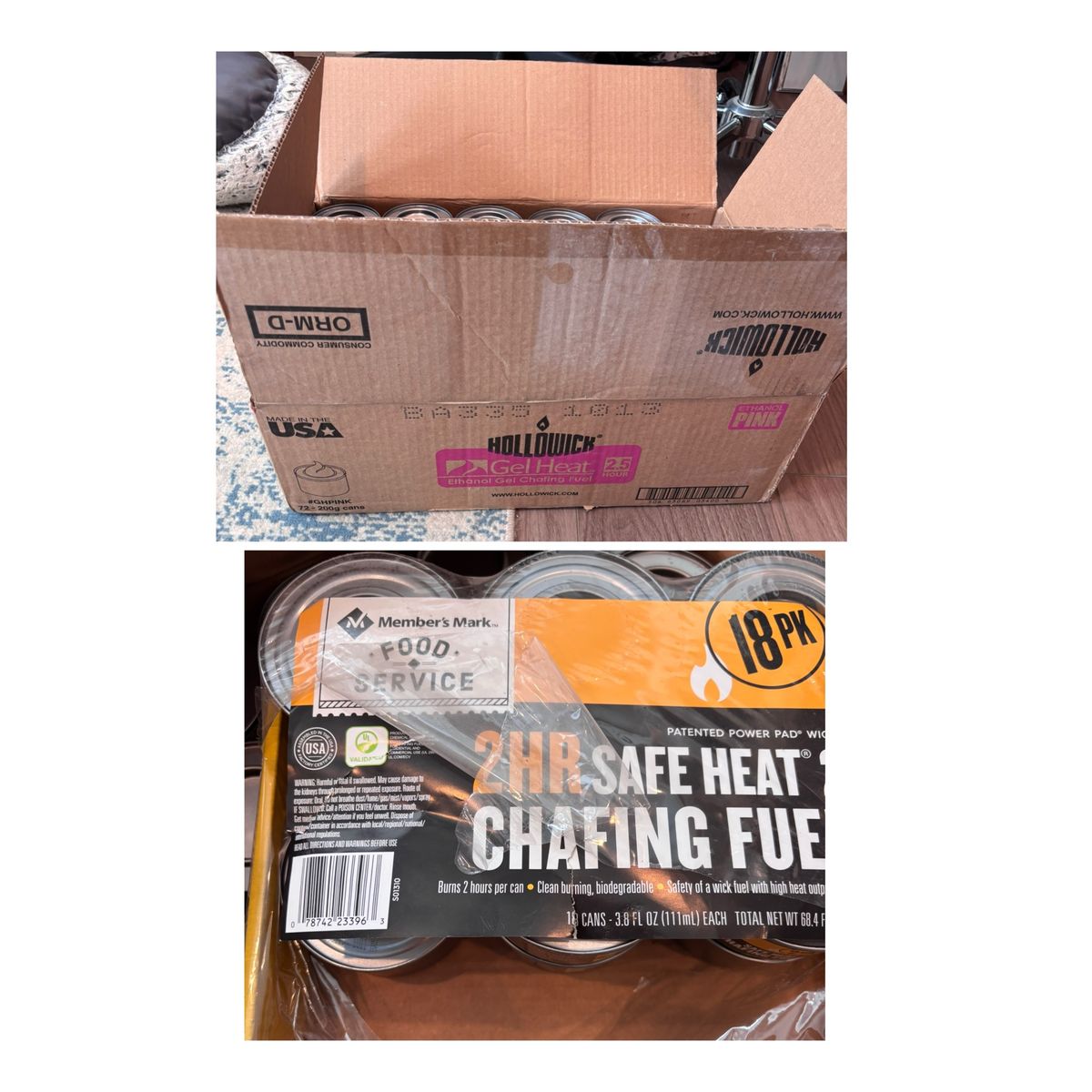 Chafing Fuel See Description