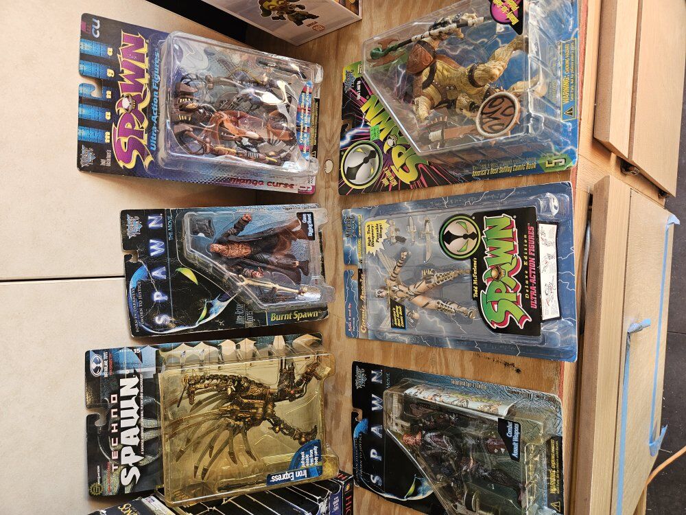 Spawn and other action figures