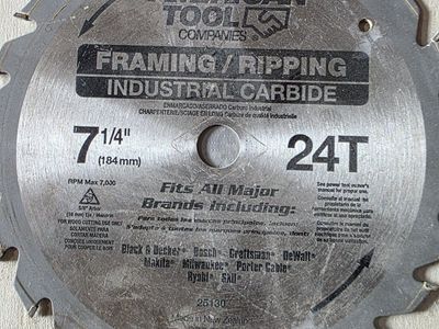 7 1/4 saw blades