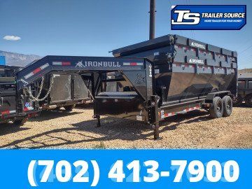 7x16 Iron Bull DBG Gooseneck Roll Off Trailer - 16K GVWR -
