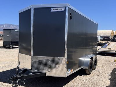 7x14 Haulmark Transport Enclosed Cargo Trailer - 7'0" Interior - 7K GVWR - .080 PolyCor, Translucent Roof