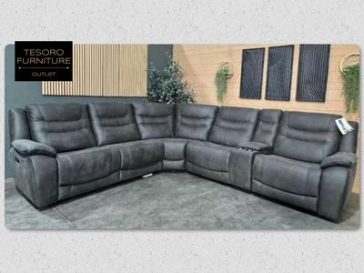 KELSEE FABRIC RECLINER SECTIONAL We Offer Delivery