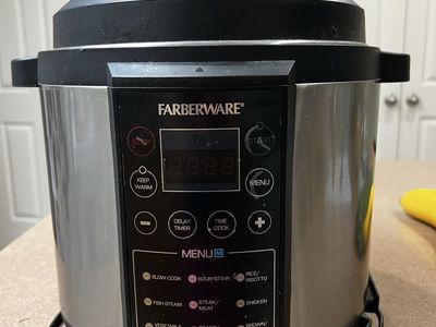Farberware Multi-Functional Pressure Cooker Slow Cooker Rice Cooker Steamer - Stainless Steel