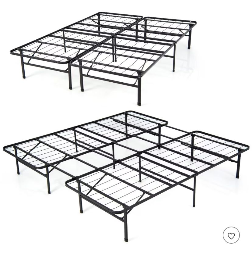 Metal Q/K foldable bed frame