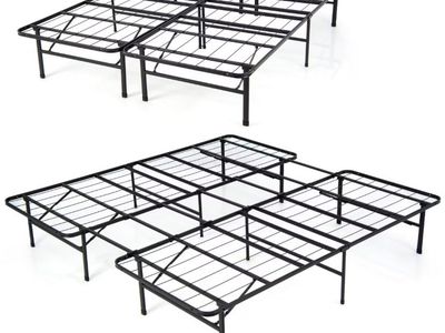 Metal Q/K foldable bed frame