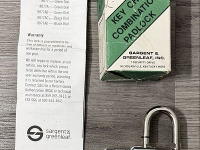Sargent & Greenleaf 8077A High Security Changeable Combination Padlock