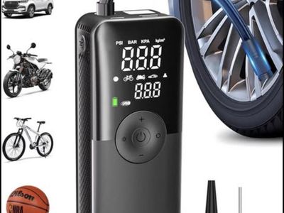 NEW Carsun Portable Tire Inflator Power Bank Cordless G Mini Black Type C Output