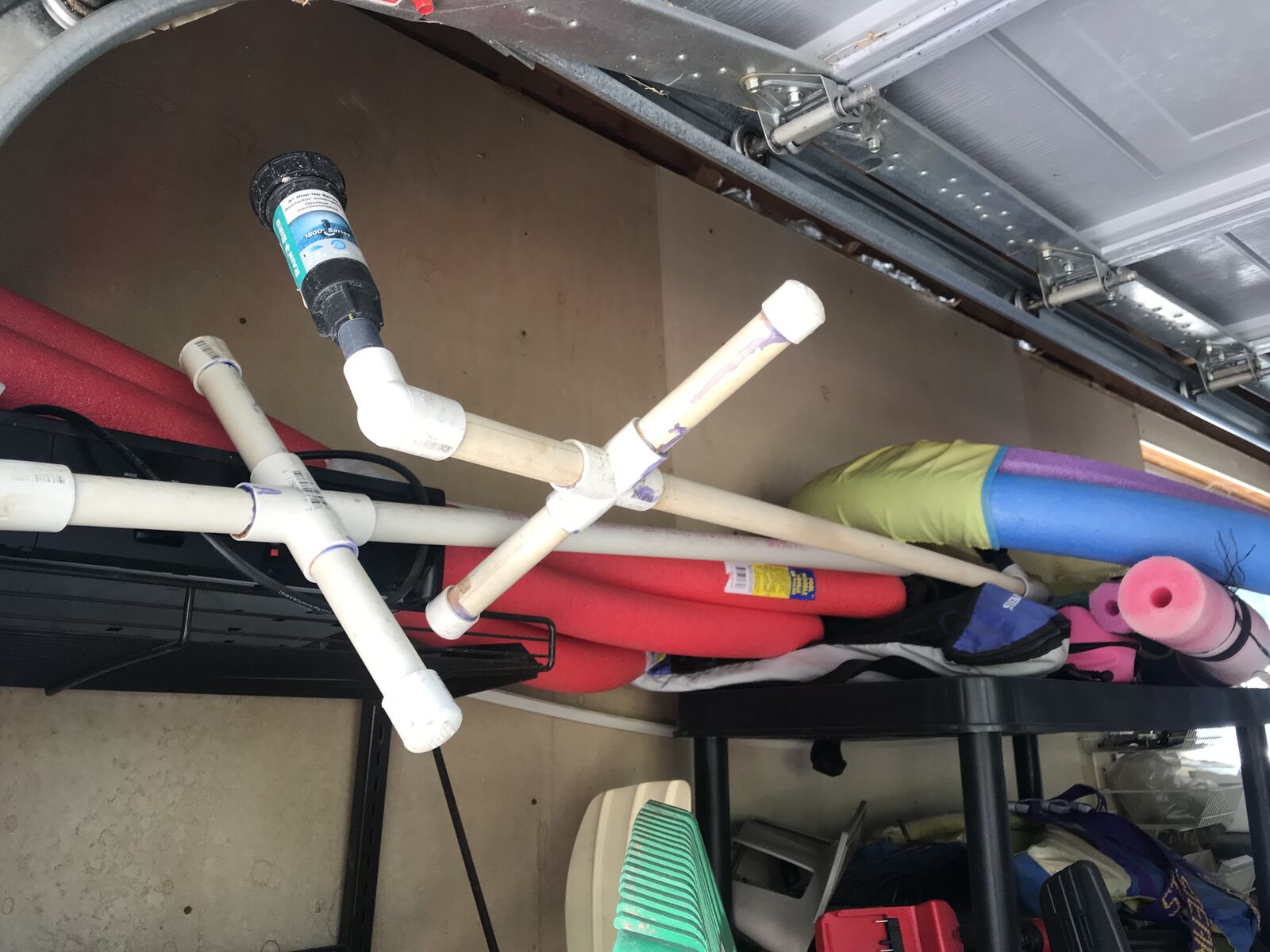 Three head portable sprinkler irrigation system