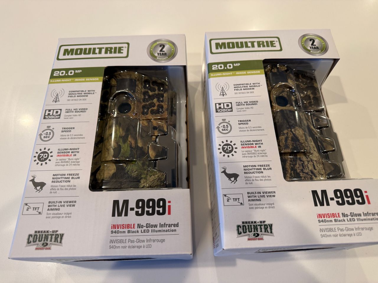 2 MOULTRIE M-999i Digital Game Camera- Never-opened