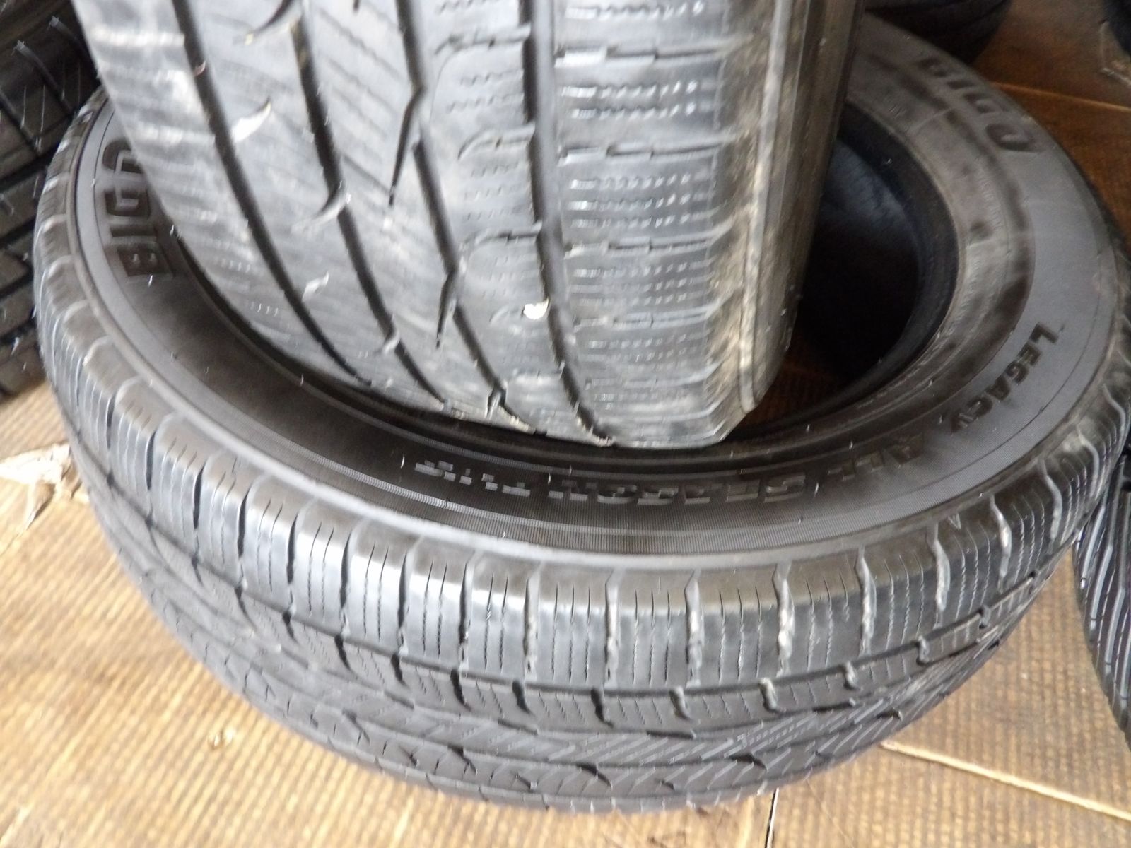235/60R17 BIG O LEGACY ALL SEASON PAIR OF TWO USED TIRES