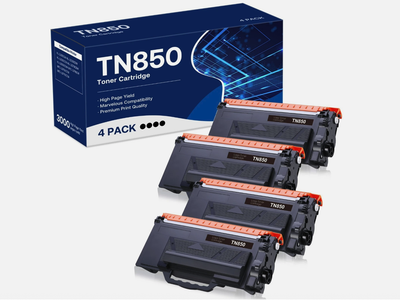 4 Pack TN850 TN820 Compatible Toner Cartridge for Brother HL-L6200DW MFC-L5850DW