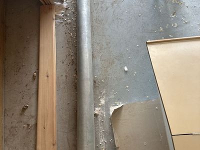 Heavy Steel Electrical Conduit - 4 inch diameter, 80 inches long - for underground service